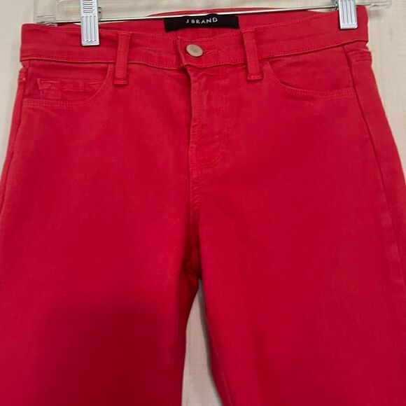 J Brand red skinny crop jeans, size 25 - Picture 6 of 15